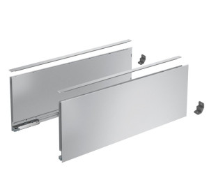 AvanTech YOU Set Zarge, Höhe 187mm x NL 400mm, silber, links und rechts