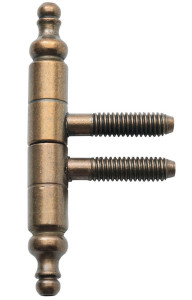 Einbohrband mit Zierkopf patiniert Rolle 9mm