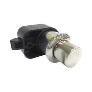 JuNie Druckknopf-Schnappverschlusszylinder 4860, DM 25 mm, vernickelt matt