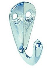 Garderobenhaken aus Aluminium zum Anschrauben 38mm