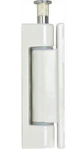 Aufschraubband 14 x 80 mm, Stahl kunststoffbeschichtet weiß