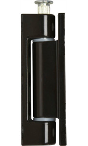 Aufschraubband 14 x 80 mm, Stahl kunststoffbeschichtet dunkelbraun