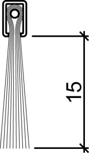 Bürstendichtungen HEBGO 756 Länge 250cm. schwarz