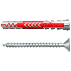 DuoPower Fischer, 8 x 65 mm S LD, mit Schraube, 25 Stück