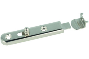 Möbelriegel 70mm, Messing vern gerade, inkl. Türanschlag