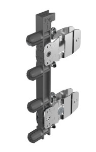 AvanTech YOU Frontbefestigung für Zarge, Höhe 187mm, zum Einschlagen