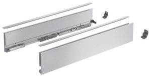 AvanTech YOU Set Zarge, Höhe 101mm x NL 650mm, silber, links und rechts