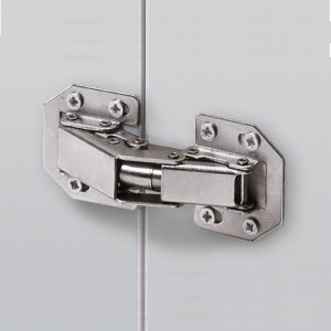 Aufschraub Scharnier MINI mit Feder, Öffnungswinkel 90°