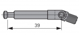 Gelenkdübel DU 634 für Rastex 15, Spannmaß 39mm