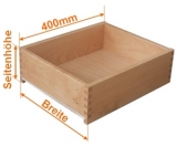 Holzschubkasten Nennlänge 400mm  Breite 301 bis 400mm