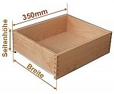 Holzschubkasten Nennlänge 350mm  Breite 200mm bis 300mm