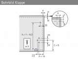 Klappenbremse Klassik D / 405 mit Magnet Zuhaltung (Rechts)