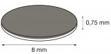 Scheibenmagnet selbstklebend Ø 8 mm