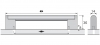 Möbelgriff -Brema-  Bohrabstand 640mm  Edelstahl Optik