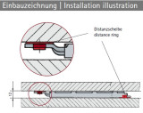 Distanzscheiben verzinkt