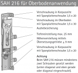 Schrankaufhänger SAH 216 (Garnitur)