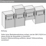 Schrankaufhänger SAH 215 (Garnitur)
