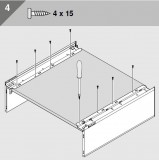 BLUM LEGRABOX pure Zargen-Set M , 770M5502S, NL 550mm