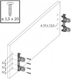 Hettich AvanTech YOU Set Zarge Höhe 187mm, NL 300mm, silber, 40kg