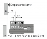 Actro mit Silent System für ArciTech Nennl. 270mm, Korpusseite 18mm, XS bis 10kg