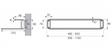 Schuhablage  830mm - 1130mm