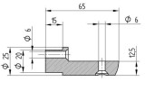 Stufenauflager aus Edelstahl für Holzwangentreppen