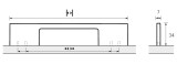 Möbelgriff -Velitra- Bohrabstand 128mm / 192mm  Aluminium edelstahlfinish