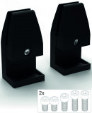 Schallschutzpanel-Tischklemme OK-LINE L, schwarz, 25-38mm