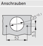 Topfscharnier GRASS TIOMOS 110° K9.5 (Mittelseitenanschlag) 52 / 5,5