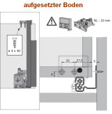 Vollauszug Quadro V6 5D XS (10 kg) mit Silent System, 250 mm