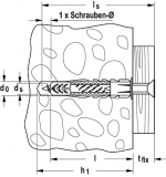 Universaldübel Fischer UX, 10 x 60 mm  (50 Stück )