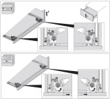 Vollauszug Quadro V6 5D XS (10 kg) mit Silent System, 250 mm