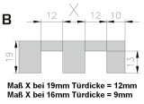 Laufschienen mit Drehriegel HAWA Clipo 10/15  250cm