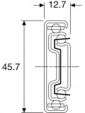 Kugelvollauszug 3832 EC (B) mit Selbsteinzug 450mm  (Garnitur)