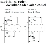 Korpusverbinder LAMELLO CABINEO X schwarz